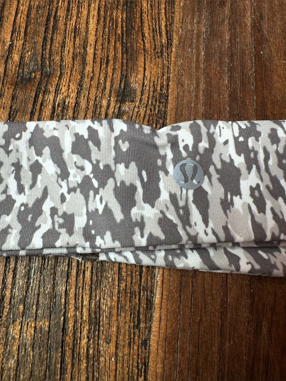 lululemon athletica Gray Camo Wide Headband